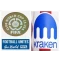 club world cup 25 usa badge & football unites the world (blue) badge & kraken sponsor(atletico madrid home)